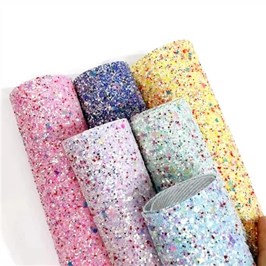 Vải da long lanh 3D Chunky