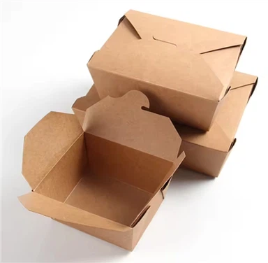 Bán buôn Bữa ăn tùy chỉnh có thể tái chế dùng một lần Bao bì thực phẩm mang đi Hộp giấy Kraft